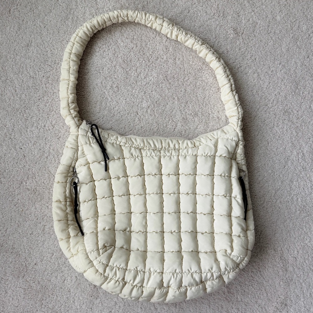 Quilted Puffer Hobo Shoulder Bag - Picture 1 of 9